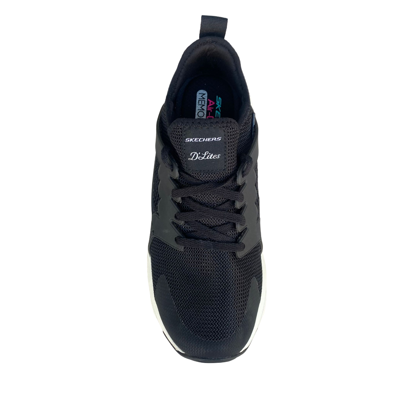 Skechers sneakers da donna D'Lite Ultra AT The Top 12861/BKW nero