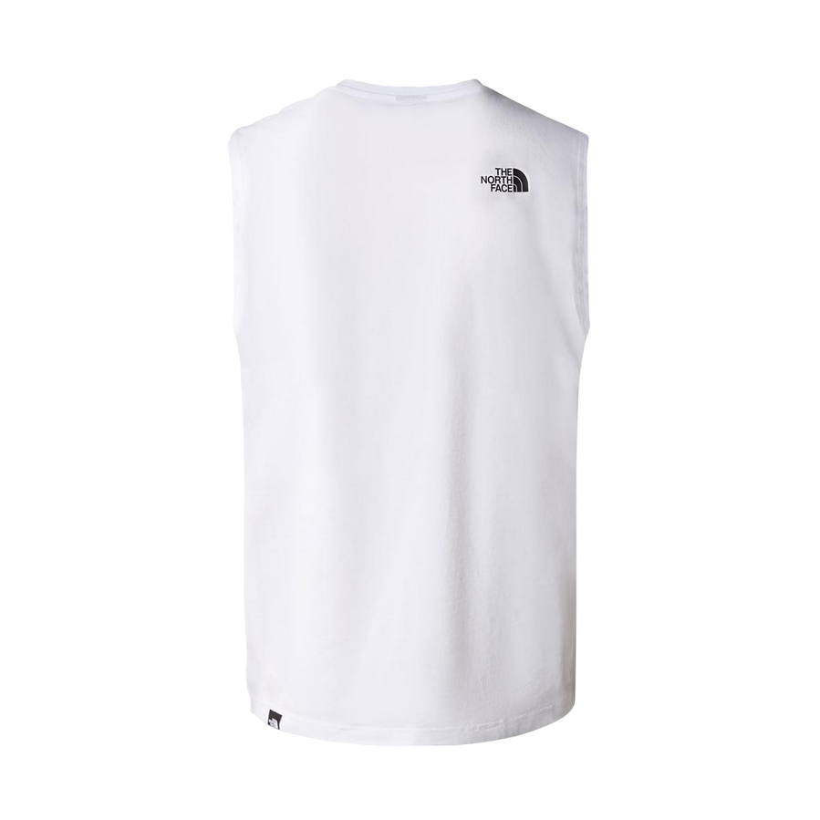 Sportiamo_The North Face canotta da uomo Simple Dome NF0A87R3FN4 bianco3
