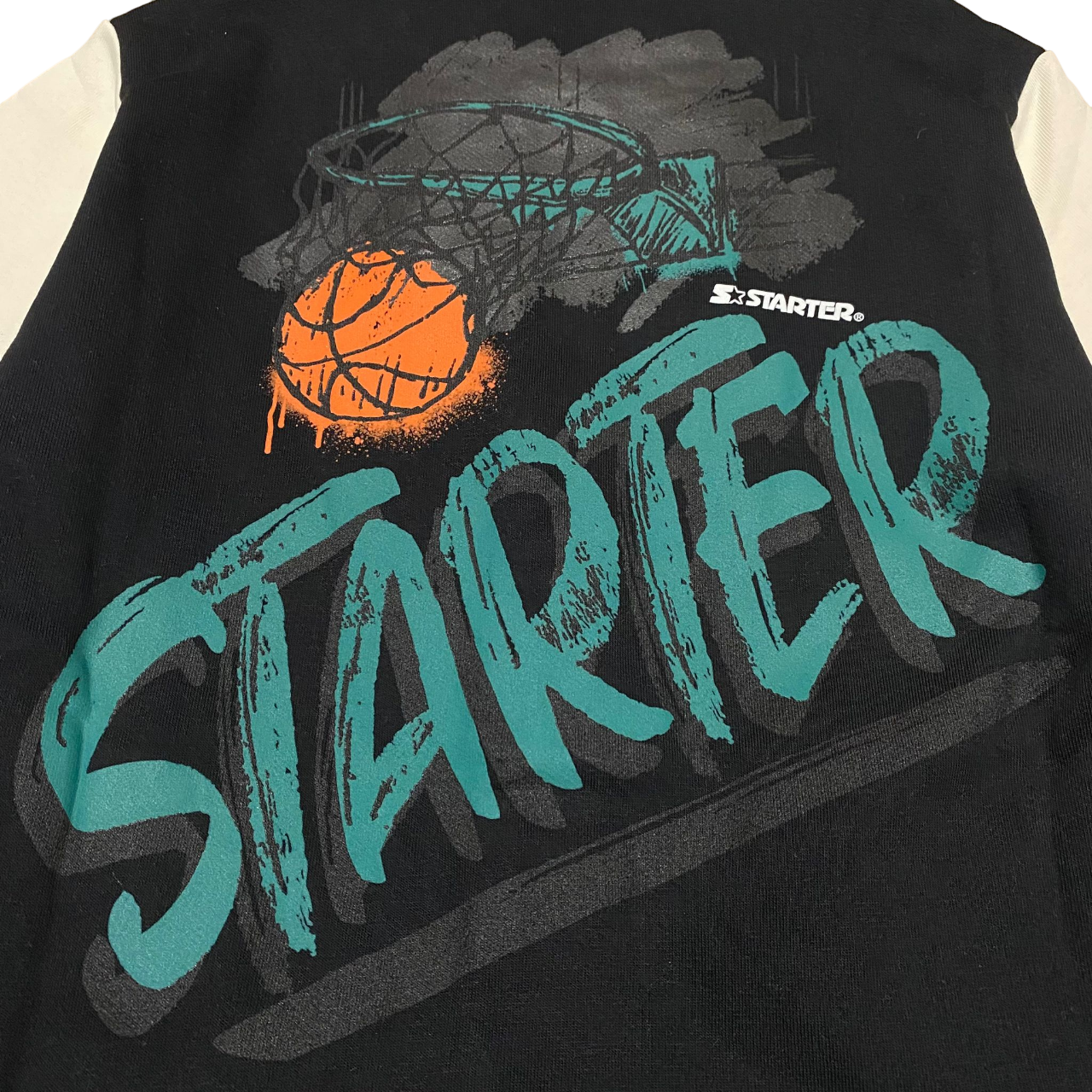 Starter bomber in felpa da ragazzo con bottoni 1299 nero
