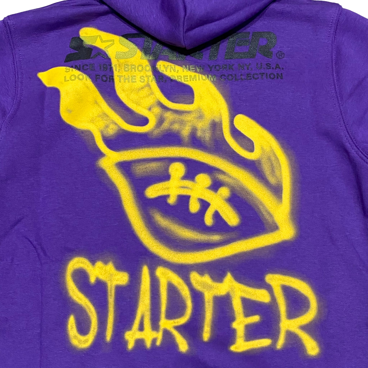 Starter felpa da ragazzo con cappuccio 1329 viola