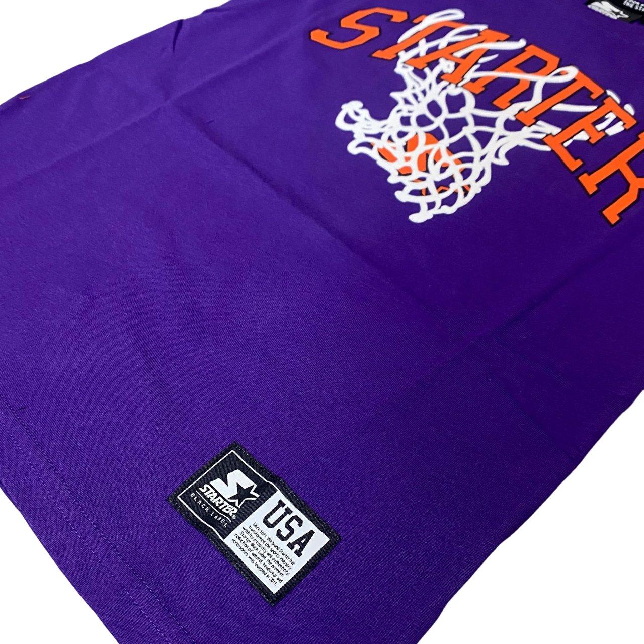 Starter short sleeve boy's t-shirt with forward print 1251 purple