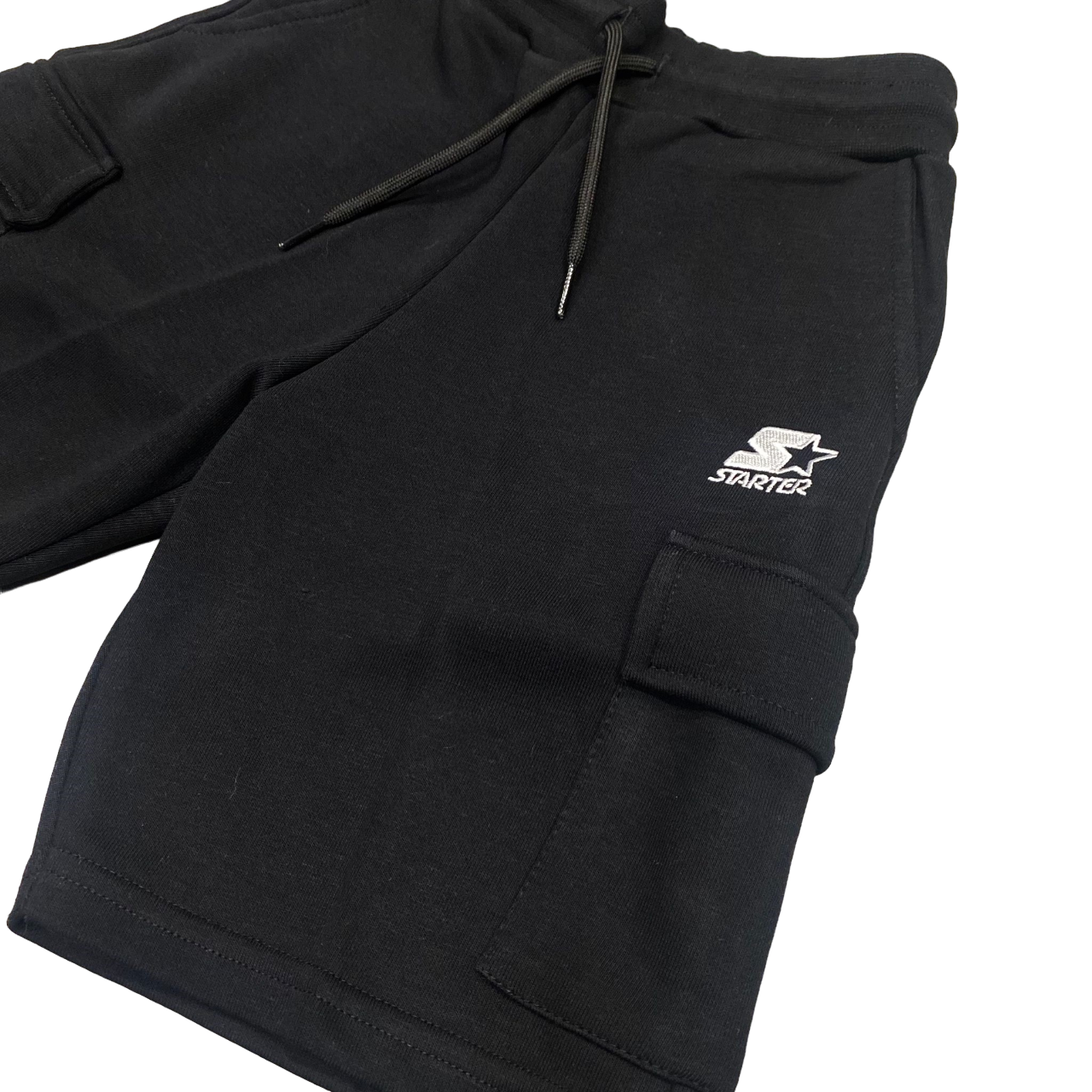 Starter pantaloncino sportivo con tasconi da ragazzo. Colore nero