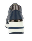 Stonefly scarpa sneakers da donna Mina nappa 222494 144 blu - Vista Tallone
