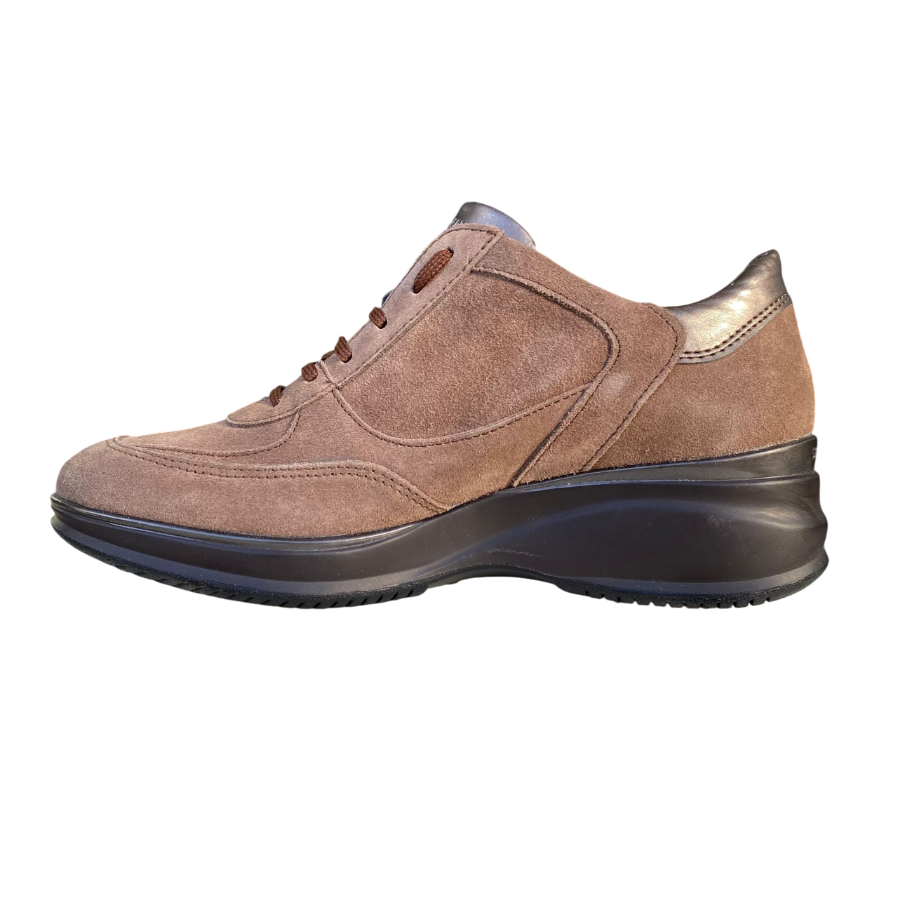 Stonefly scarpa sneakers da donna Travel 6 Velour 107516 E89 almond