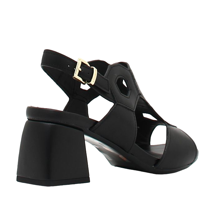 Stonefly scarpa da donna in pelle con tacco Jenny 7 217453 000 nero