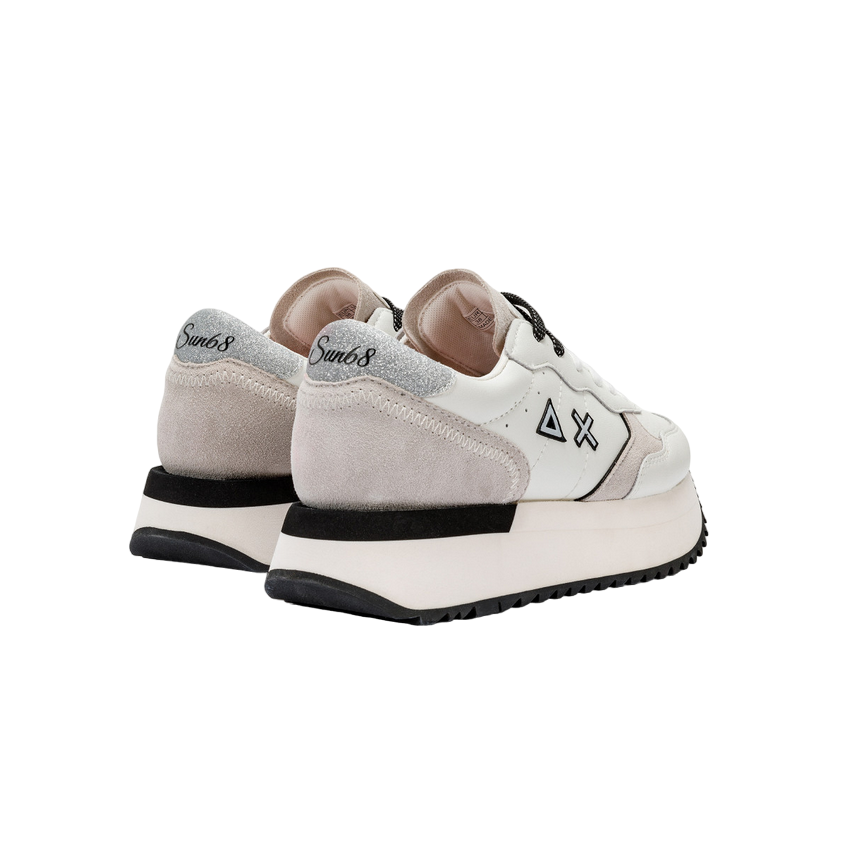 Sun68 scarpa sneakers da donna Big Ally Z34207 31 bianco panna