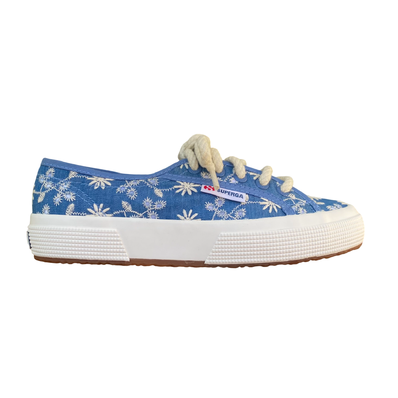 Superga scarpa sneakers da donna 2750 S2151SW A0F Sangallo blu indaco-favorio