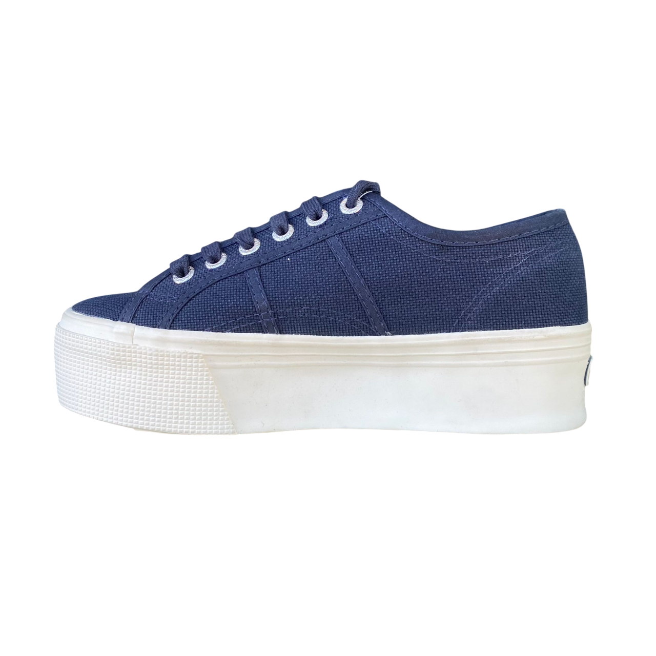 Superga scarpa sneakers da donna con zeppa 2790 S9111LW AO8 blu