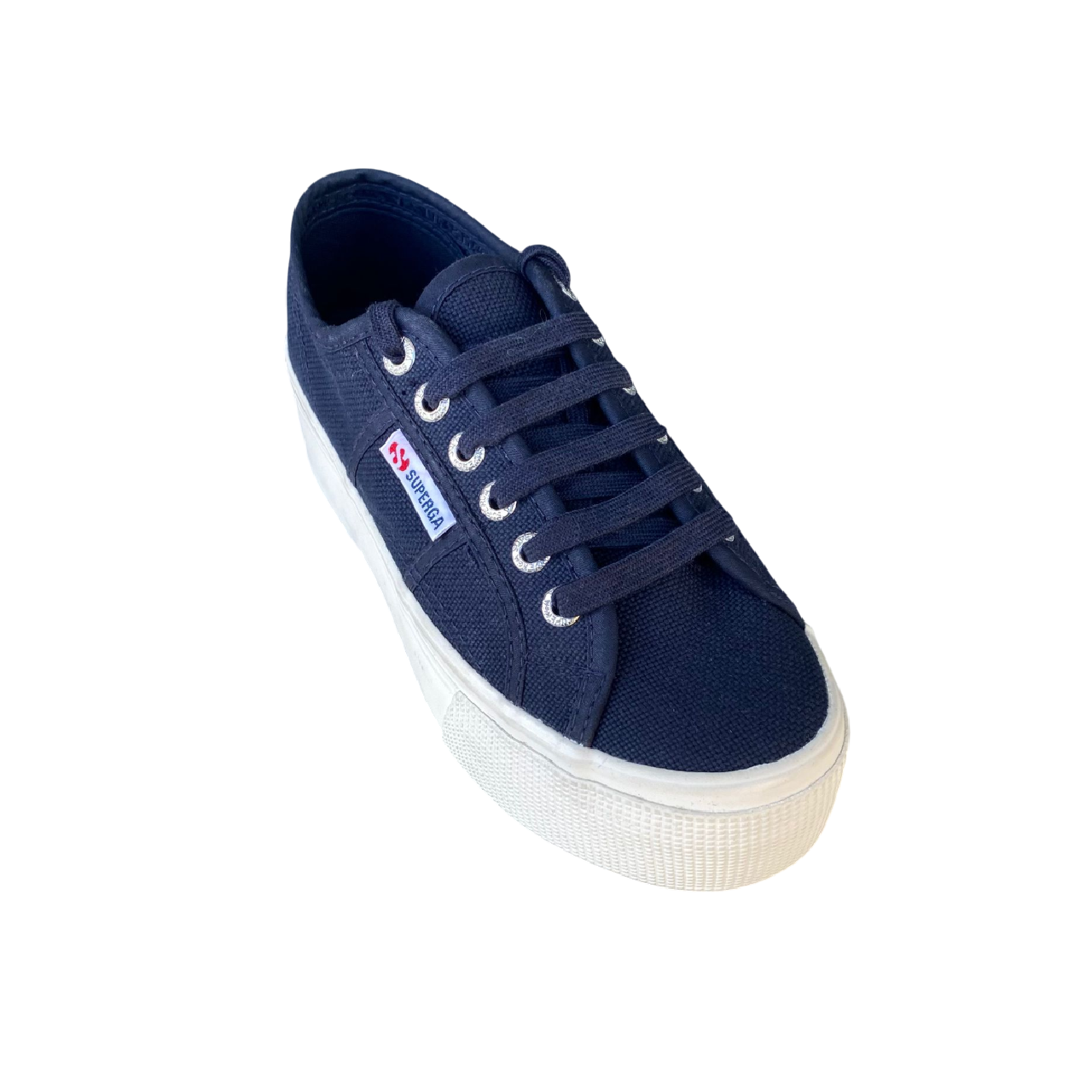 Superga scarpa sneakers da donna con zeppa 2790 S9111LW AO8 blu
