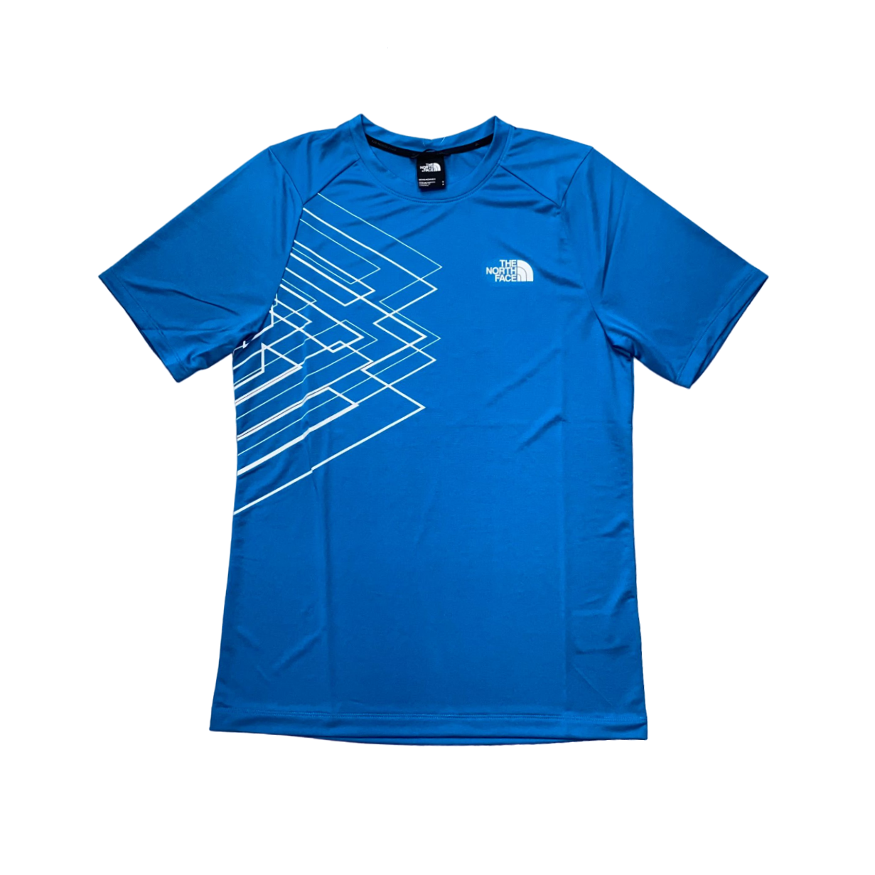 The North Face Maglietta manica corta da uomo in tessuto tecnico Graphic NF0A87JKXIJ blu adriatico