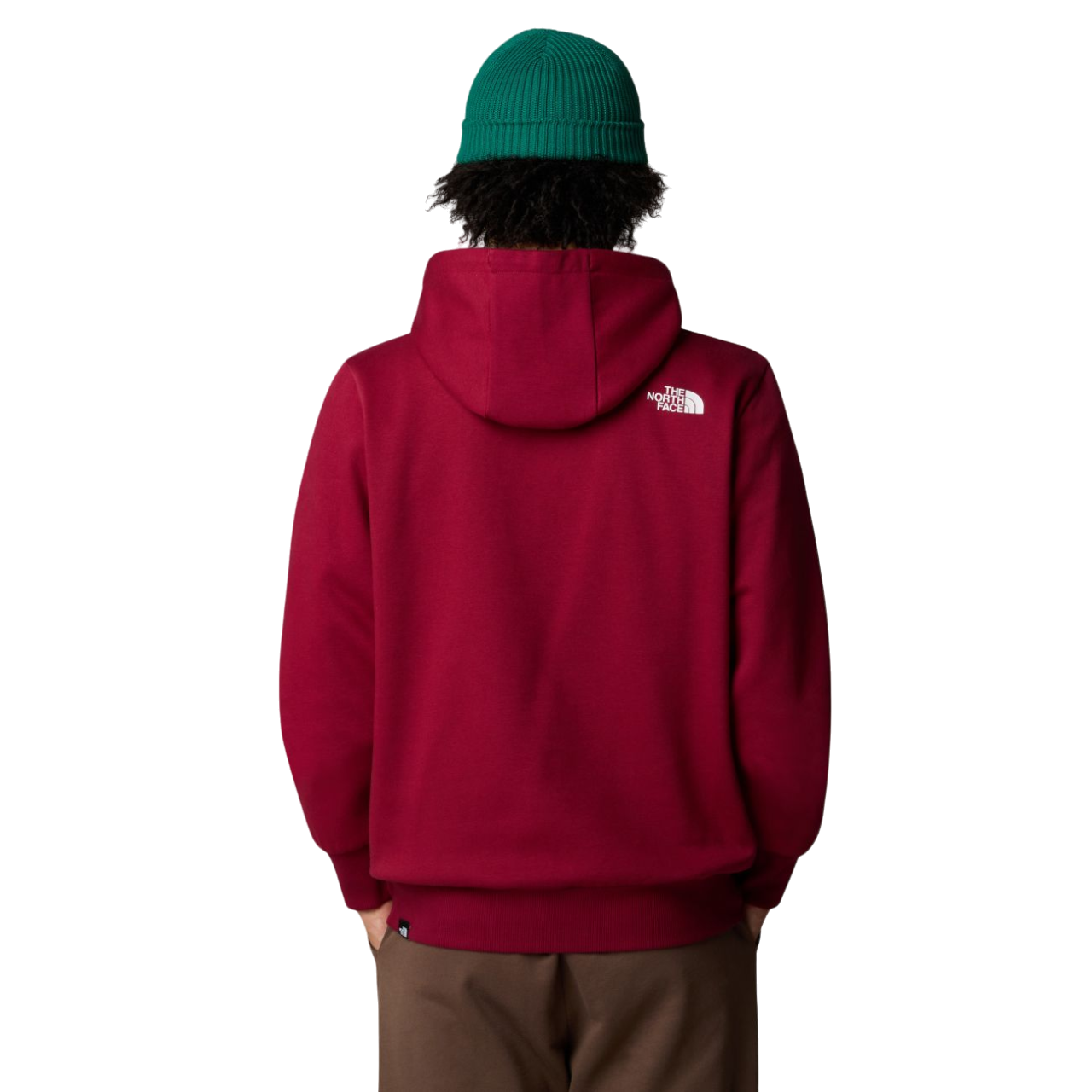 The North Face felpa con cappuccio da uomo Simple Dome NF0A89FC1X rosso barbabietola