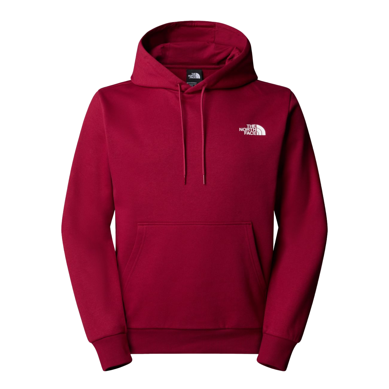 The North Face felpa con cappuccio da uomo Simple Dome NF0A89FC1X rosso barbabietola