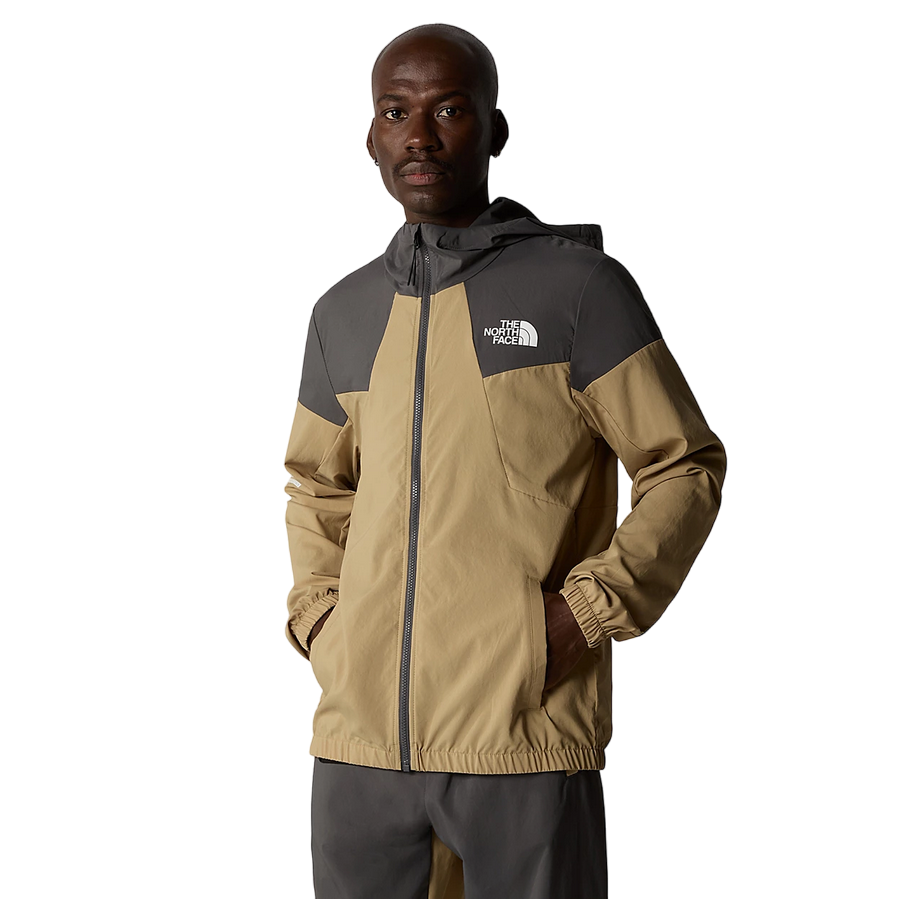 The North Face giacca a vento con cappuccio da uomo Track NF0A87J2WQO sabbia-antracite