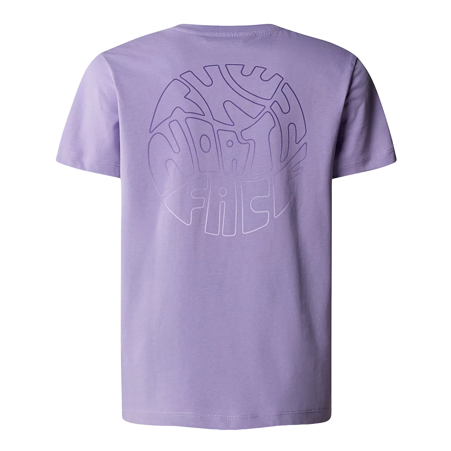 The North Face maglietta manica corta da ragazza Relaxed Graphic NF0A87BCPJO1 viola