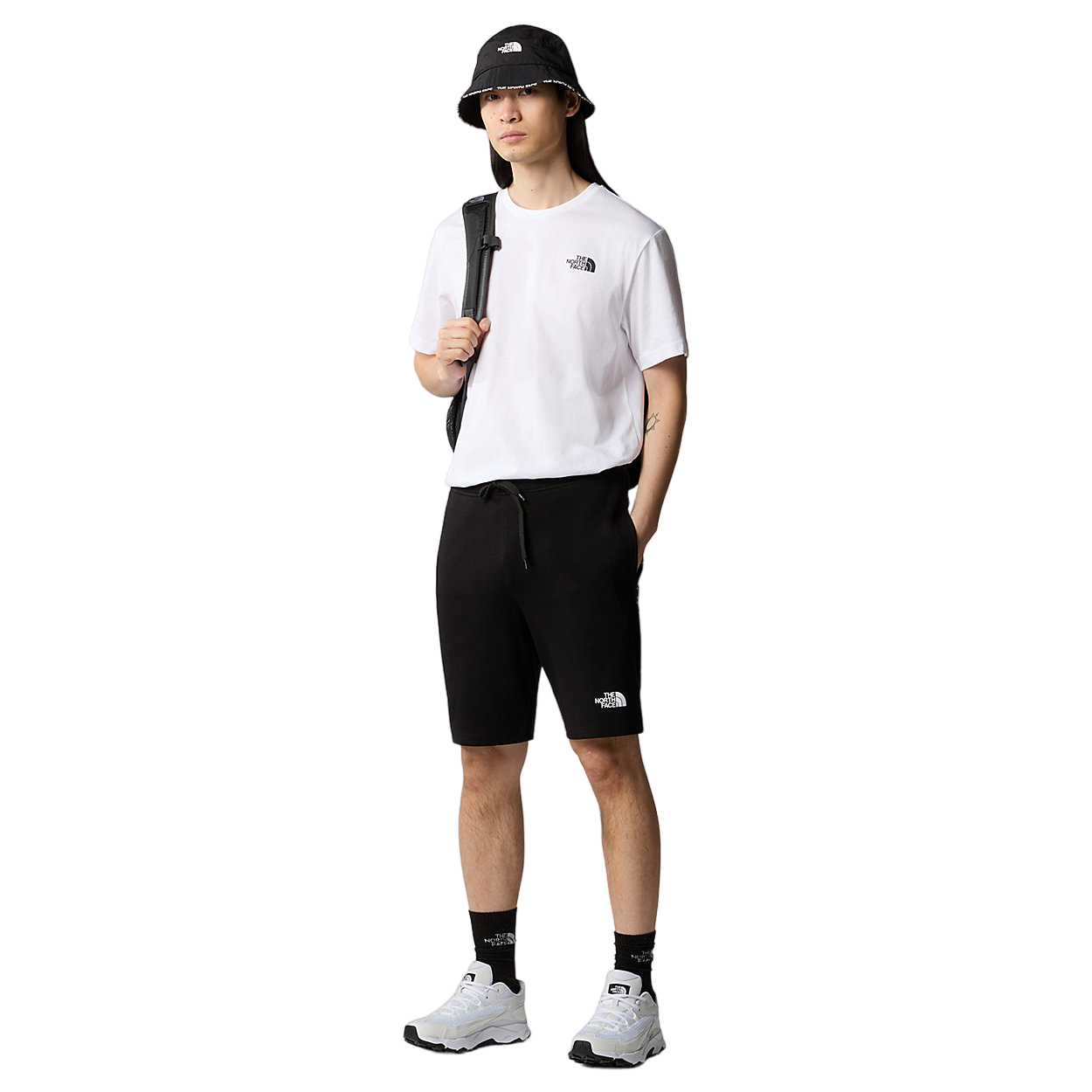 The North Face pantaloncino sportivo da uomo Graphic Light NF0A3S4FJK31 nero
