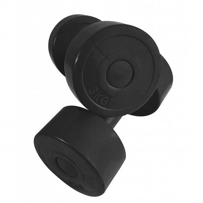 TheWay Fitness Set coppia Manubri 12Kg con Supporto FIT-ADB12 3 coppie manubri da 1kg-2kg e 3kg