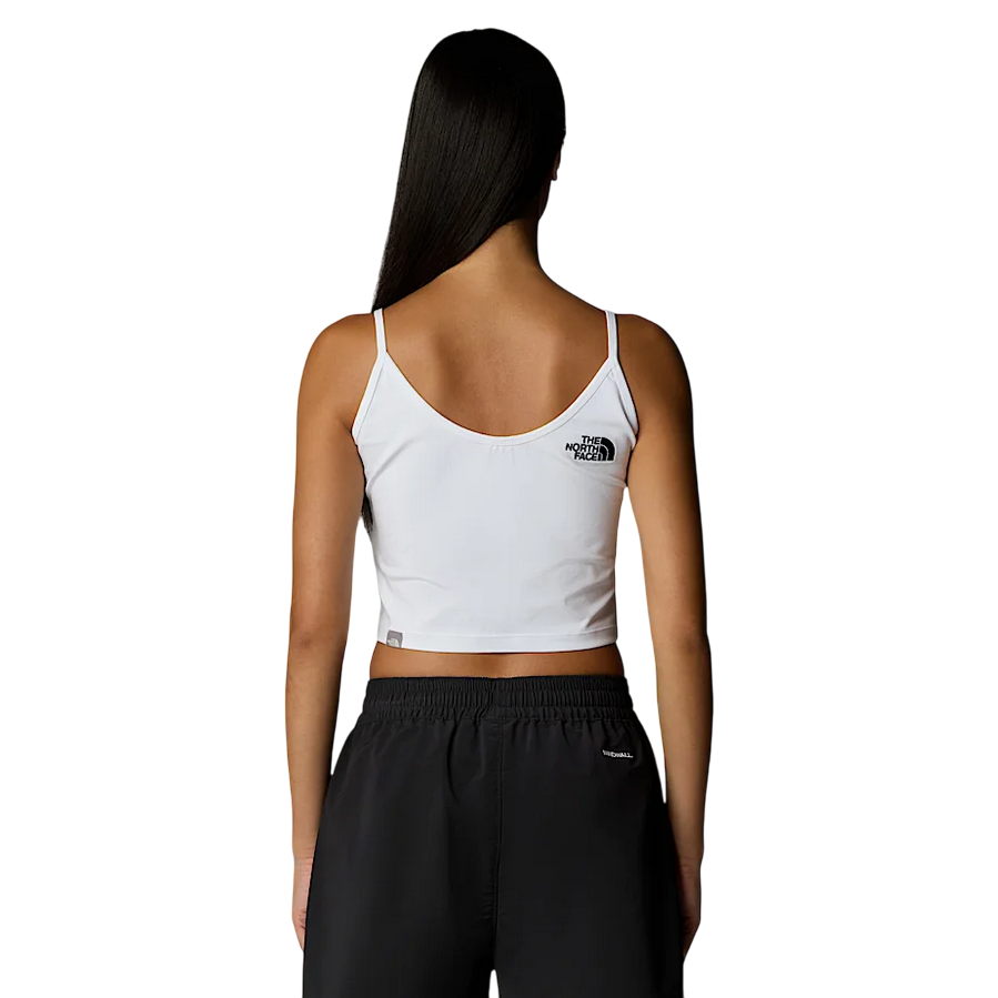 The North Face canotta da donna aderente Slim Crop Tank NF0A55AQFN4 bianco