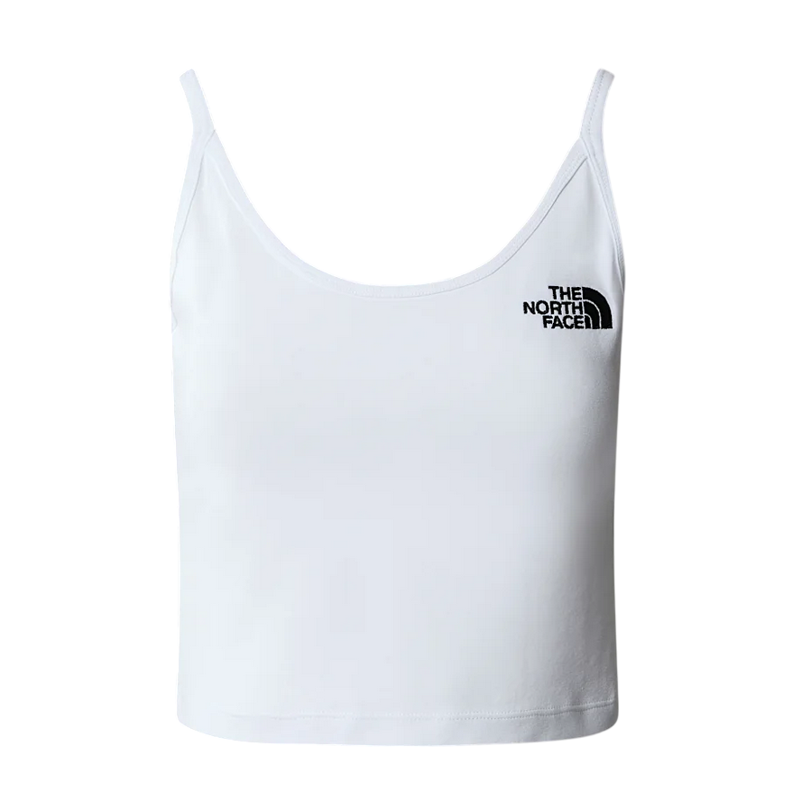 The North Face canotta da donna aderente Slim Crop Tank NF0A55AQFN4 bianco