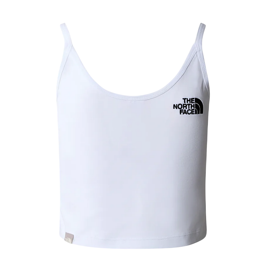 The North Face canotta da donna aderente Slim Crop Tank NF0A55AQFN4 bianco