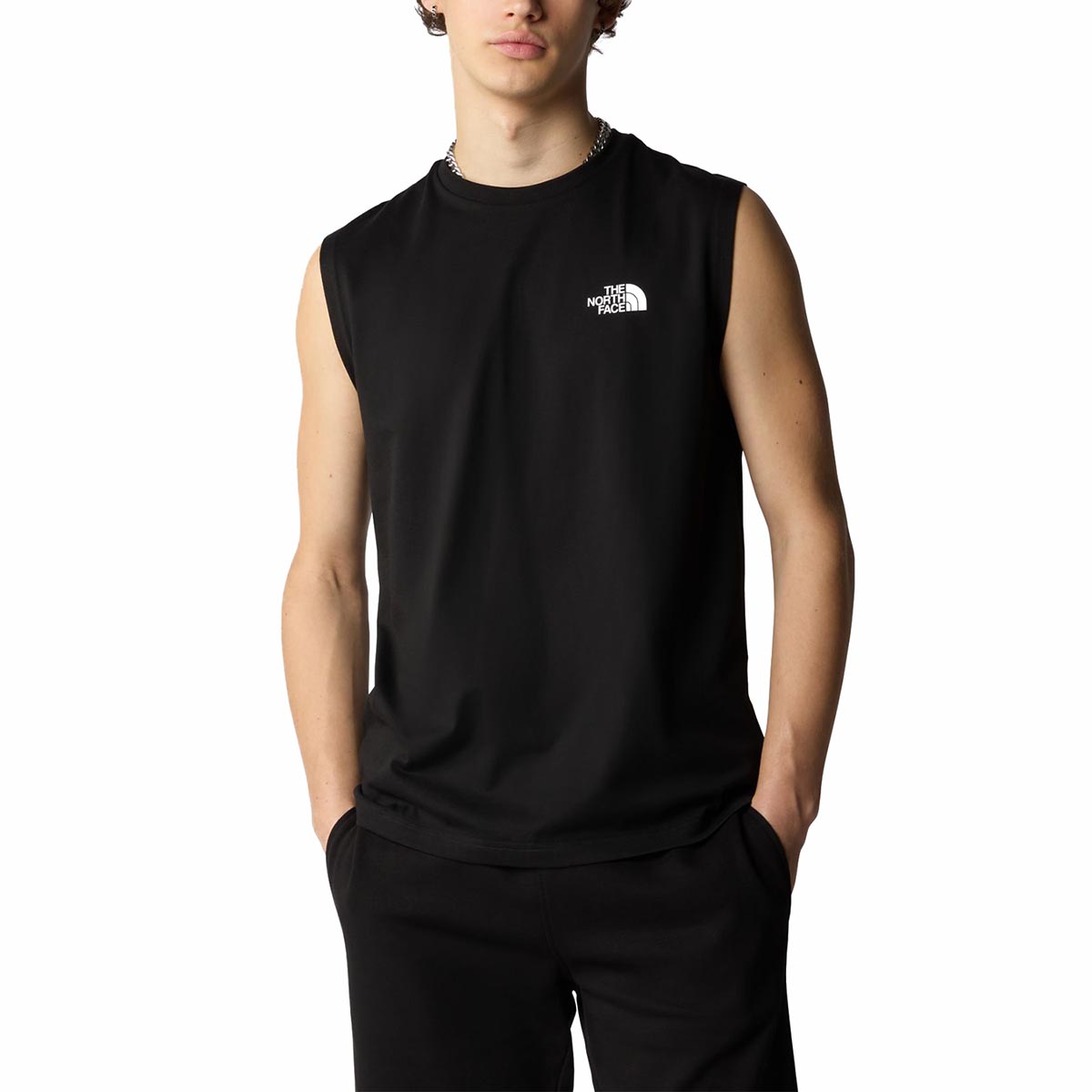 The North Face canotta da uomo Simple Dome NF0A87R3JK3 nero
