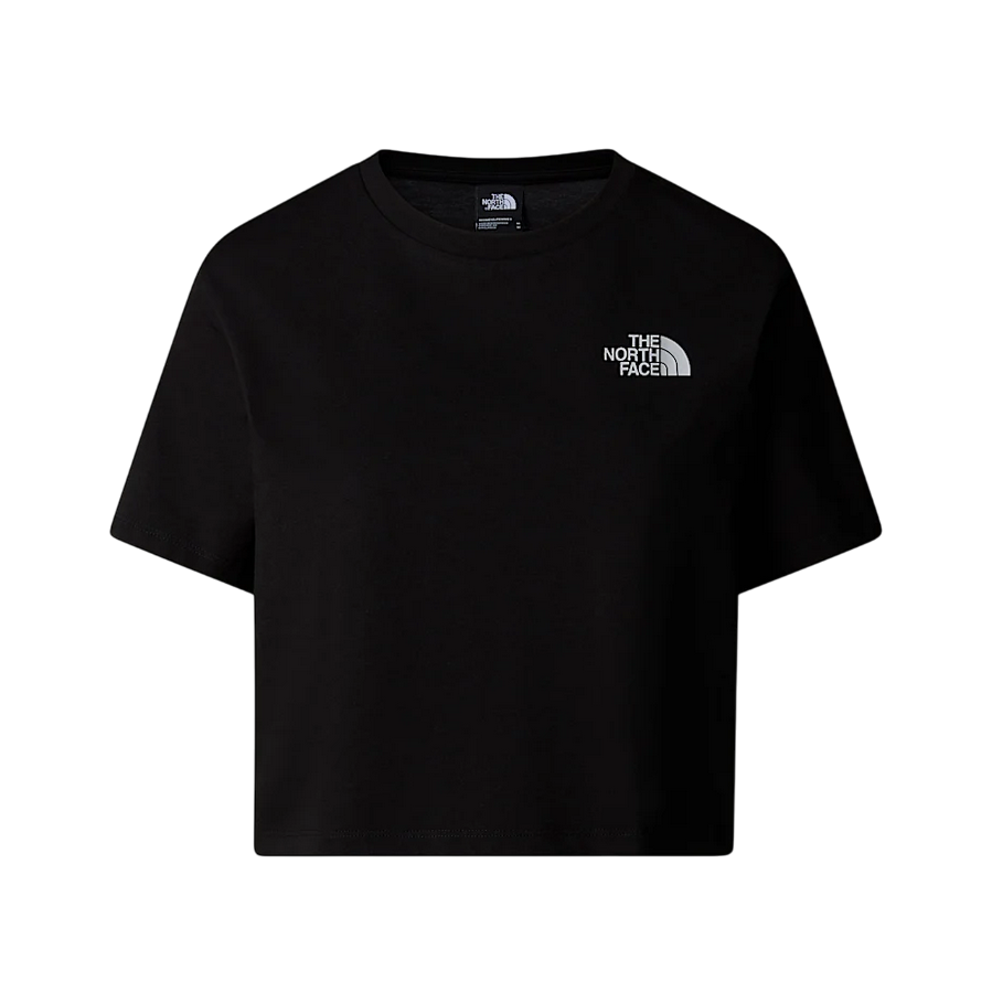 The North Face maglietta manica corta da donna Simple Dome Cropped NF0A87U4JK3 nero