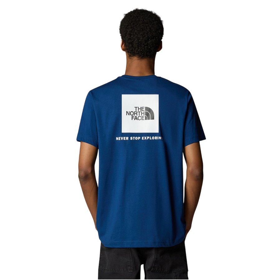 The North Face maglietta manica corta da uomo Box NSE NF0A87NPH4B estate blu-bianco