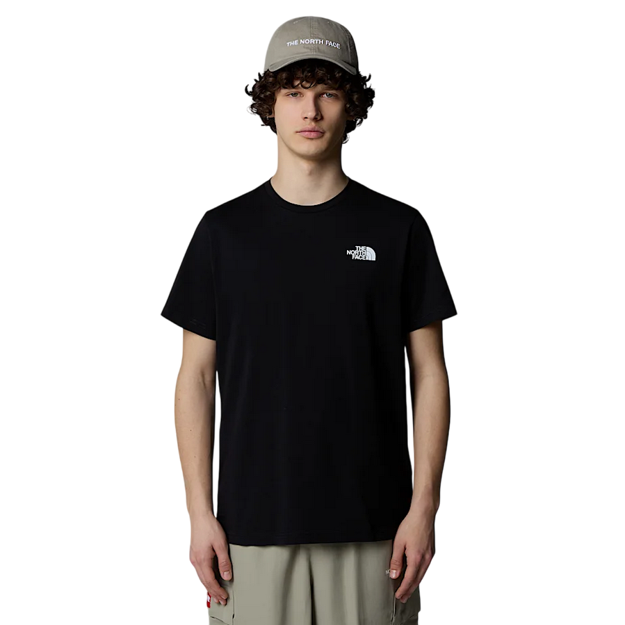 The North Face maglietta manica corta da uomo Box NSE NF0A87NPJK3 nero