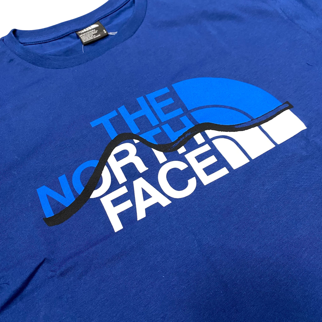 The North Face maglietta manica corta da uomo Mountain Line NF0A87NTD1R1M blu
