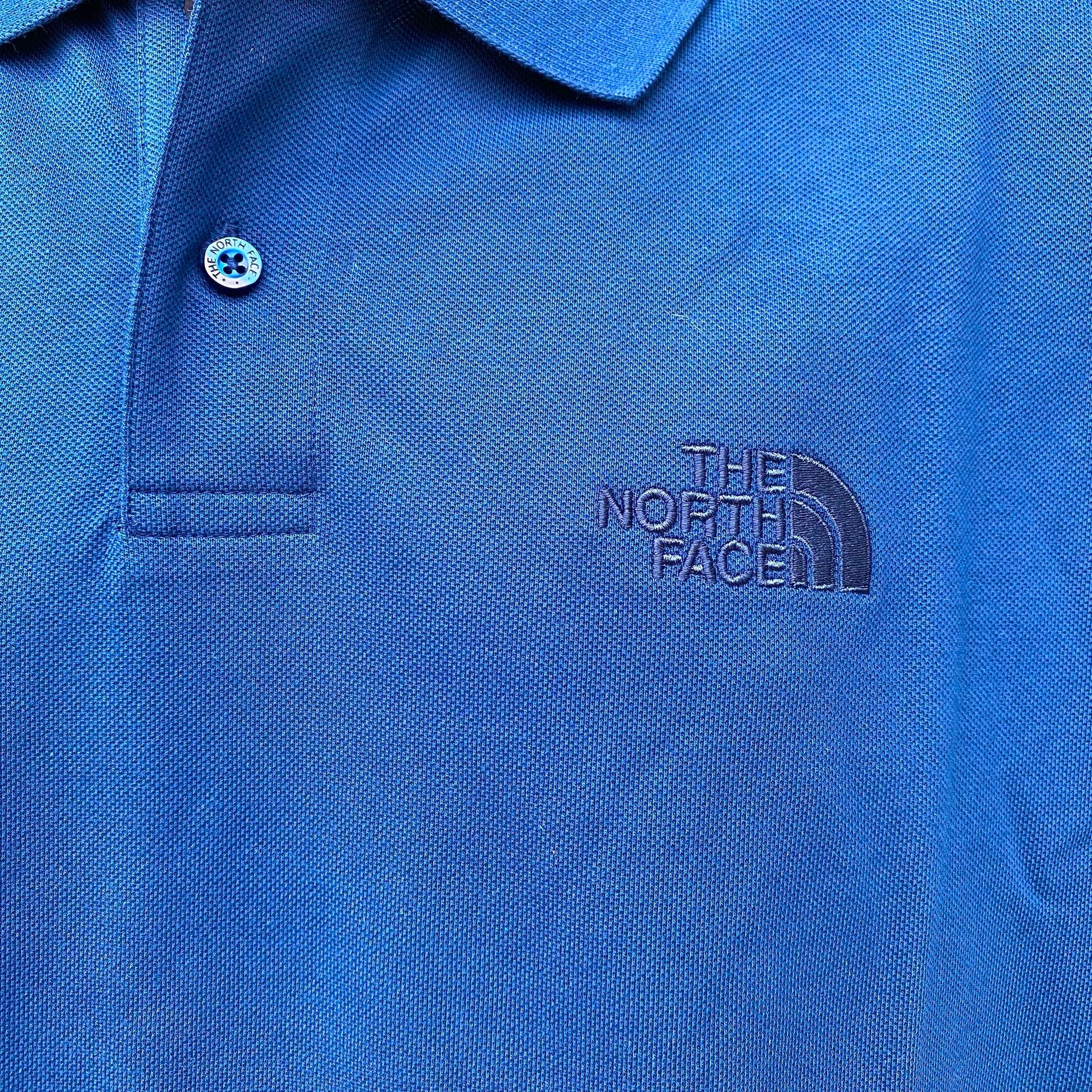 The North Face polo manica corta da uomo in cotone piquet Essential NF0A8C1PD1R blu