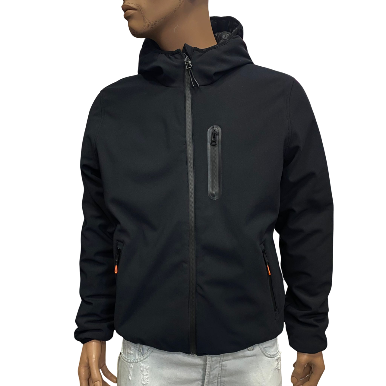 Trez giaccone uomo con cappuccio Gregg-1001 Box M45616 281 nero