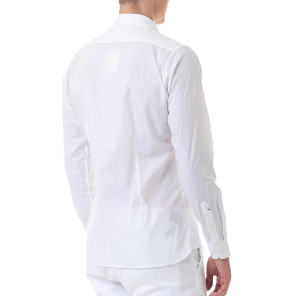 U.S. Polo Assn. Camicia casual da uomo manica lunga Zam 50655 66188 100 bianco