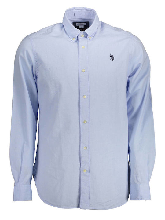 U.S. Polo Assn. Camicia da uomo manica lunga con bottoni al collo 6409152573 130 sky
