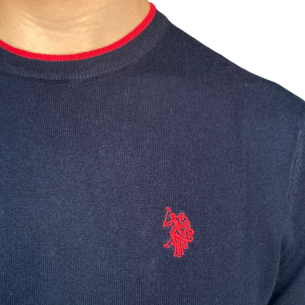 U.S. Polo Assn. maglioncino girocollo da uomo Alf US40173010 179 blu