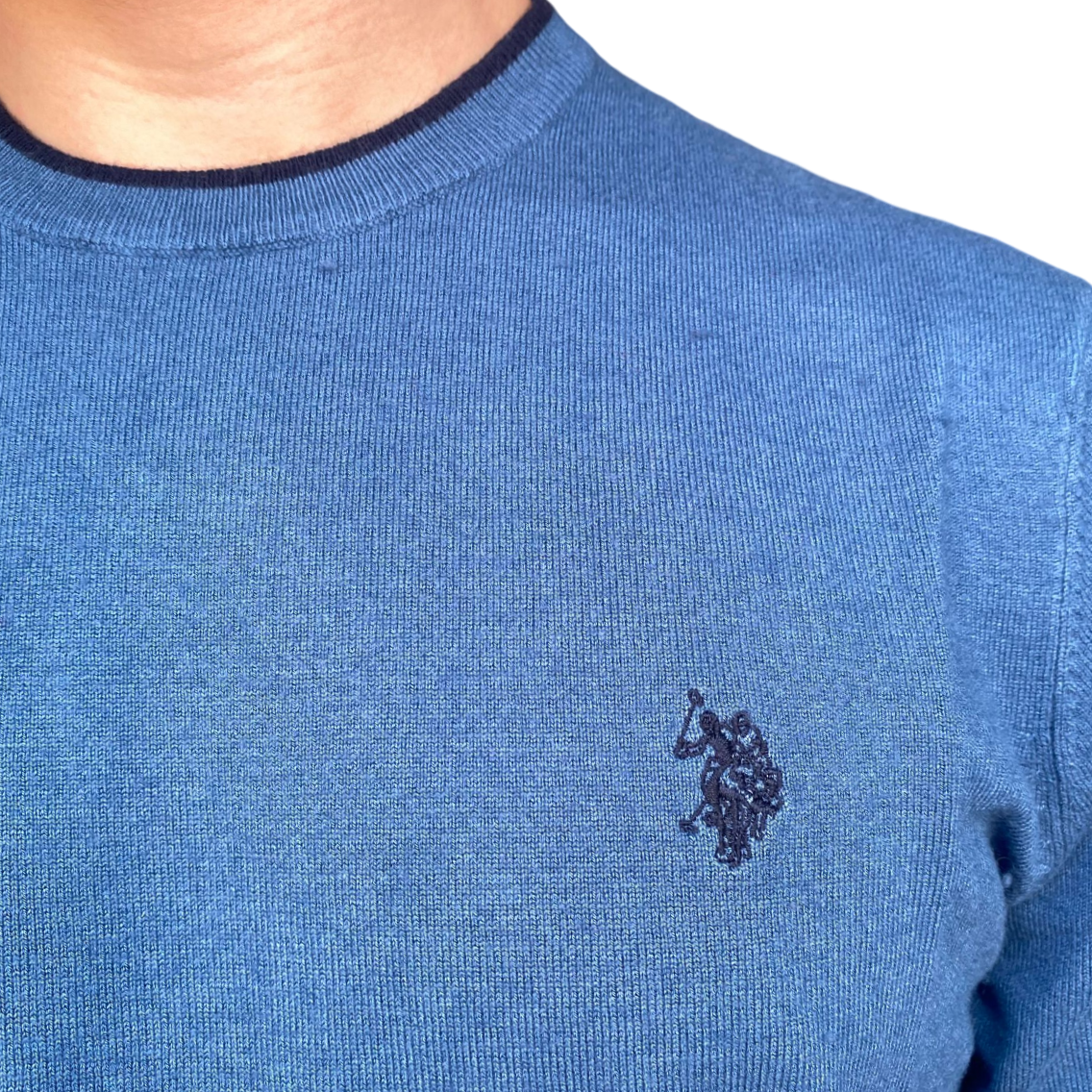 U.S. Polo Assn. maglioncino girocollo da uomo Alf US40173010 187 ottanio
