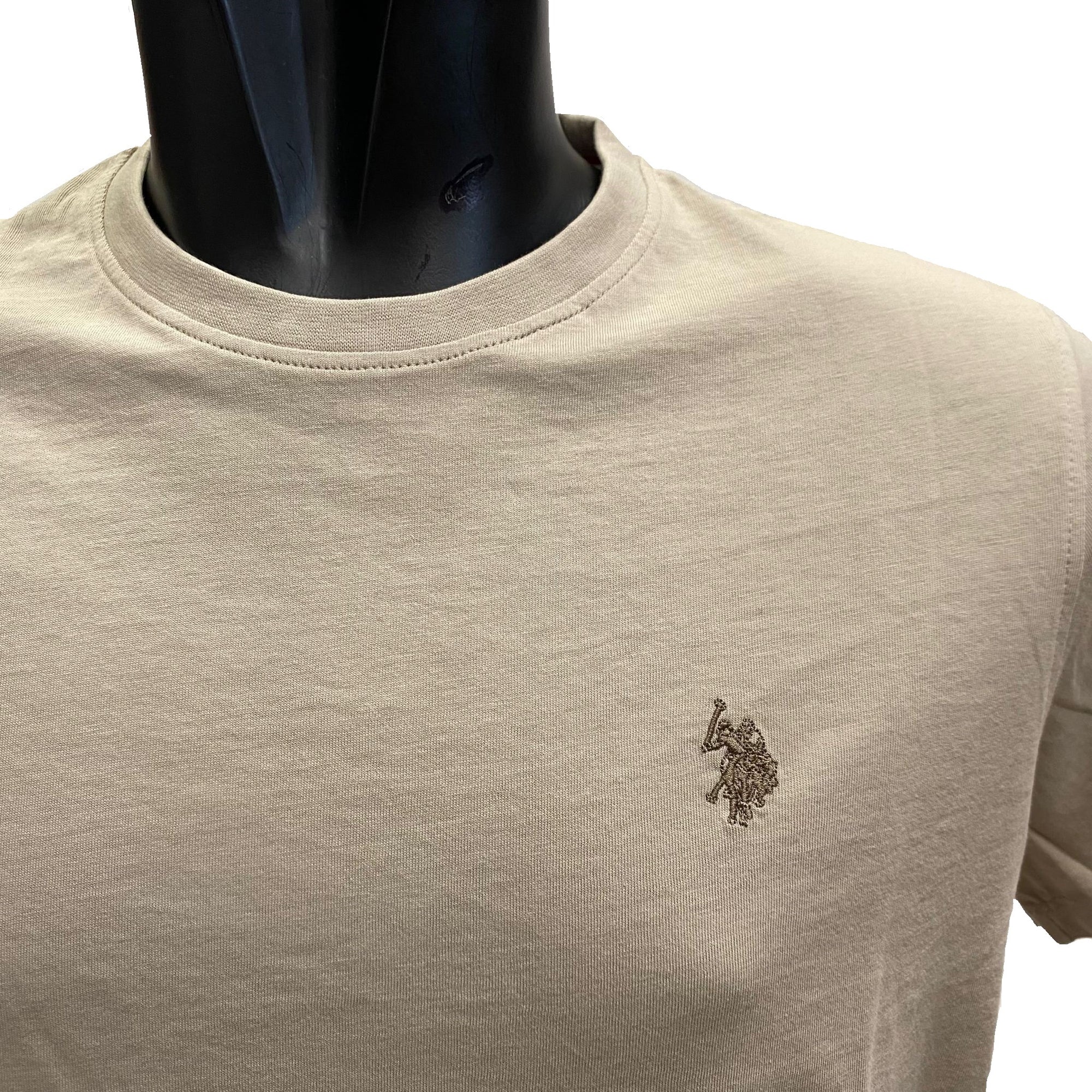 U.S. Polo Assn. maglietta manica corta da uomo in cotone Mick US41154004 328 beige