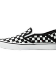 Sneakers Vans Comfycush Slip-On VN0A3WME5GU1 bianche a scacchi neri con pattern checkerboard iconico, vista interna