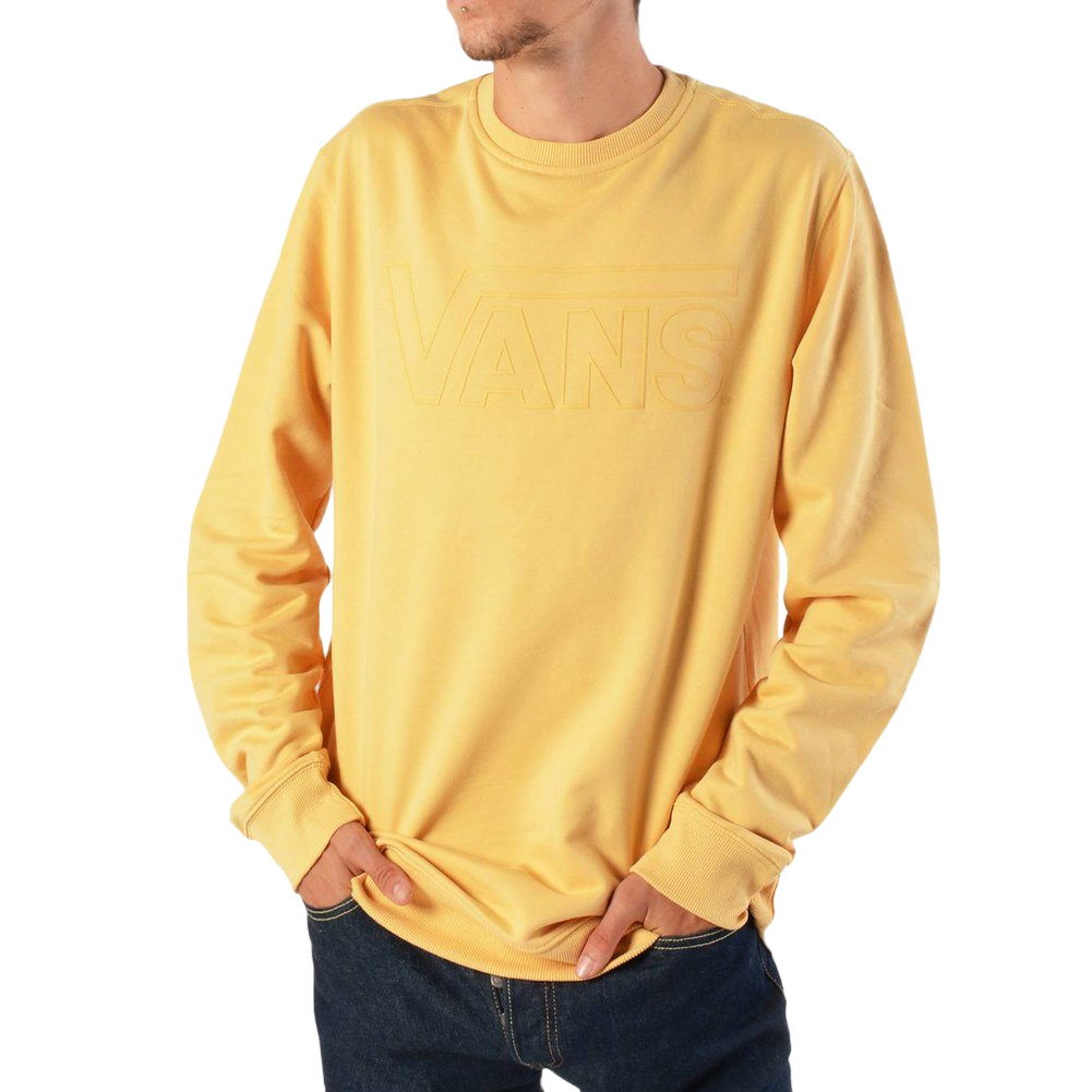 Vans felpa girocollo e logo in rilievo V00YX0M8Q ochre