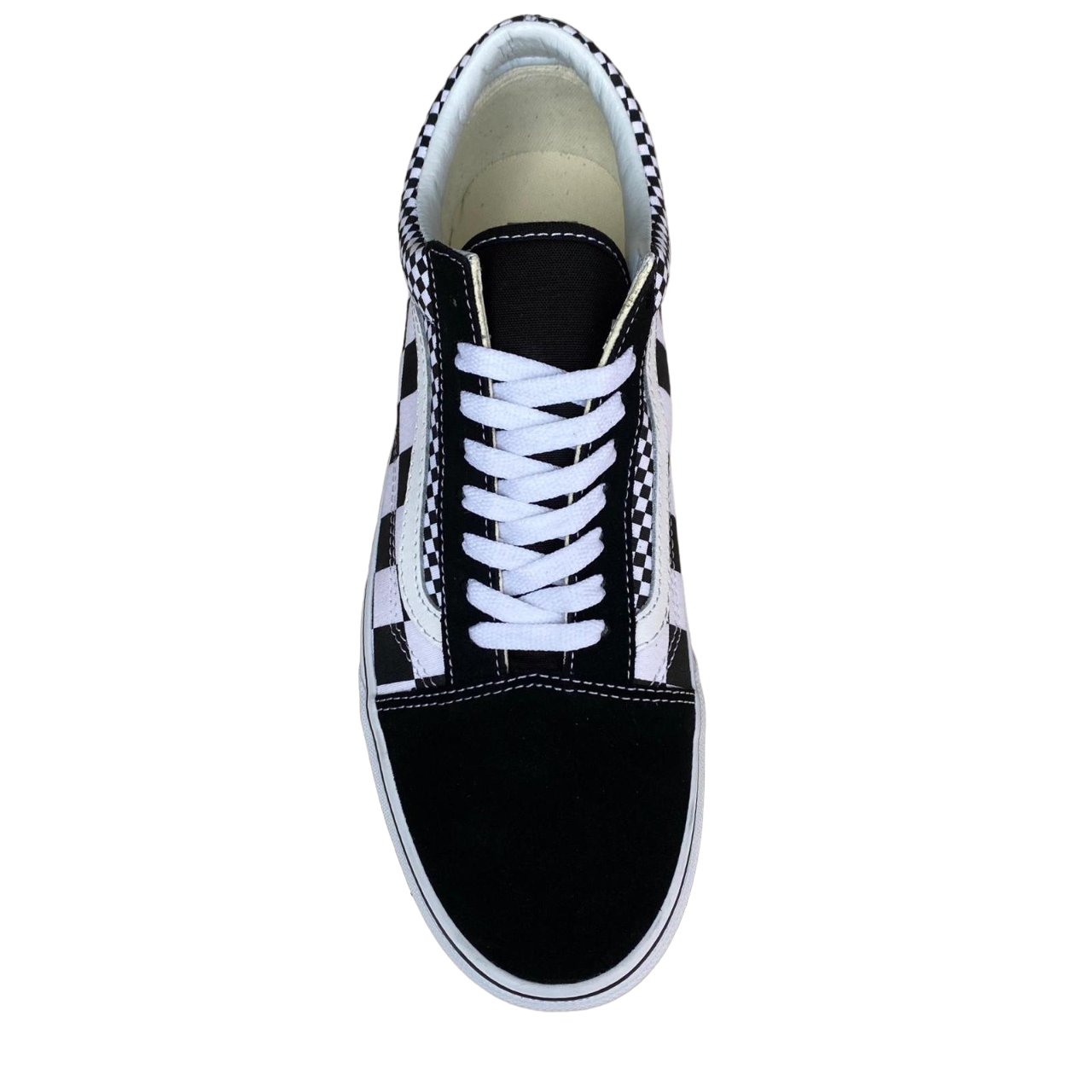 Vans Old Skool checked men's sneakers shoe VN0A38G1Q9B black-white