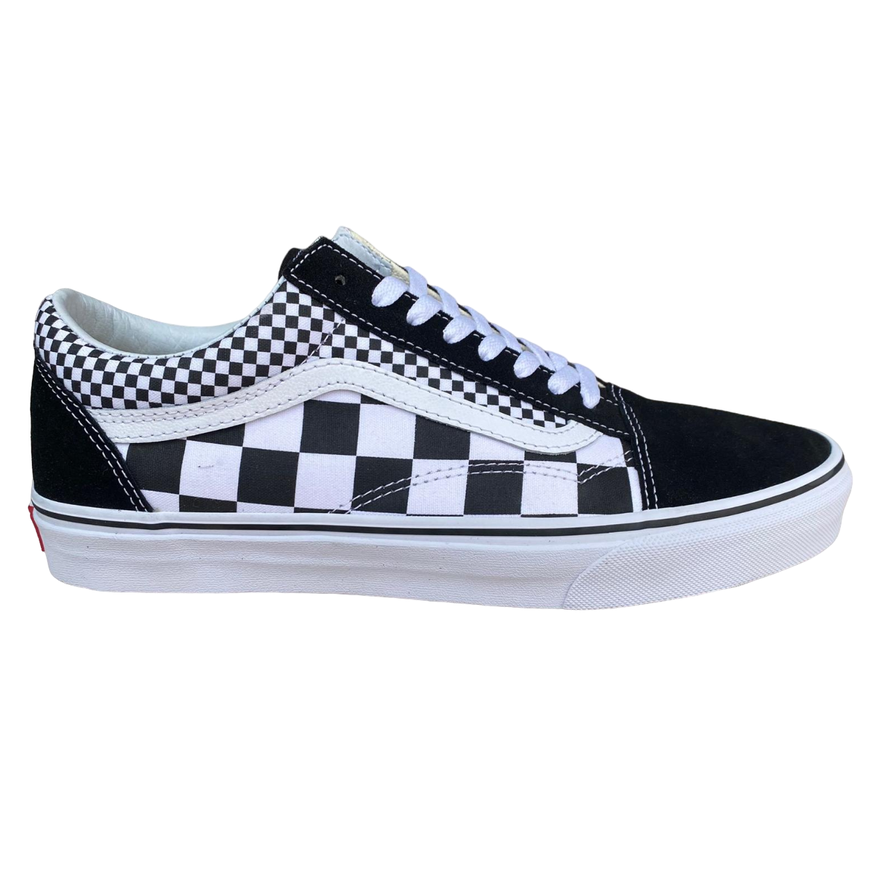 Vans Old Skool checked men's sneakers shoe VN0A38G1Q9B black-white