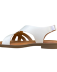 Vueva sandalo donna tacco basso WD-425R24 WHT bianco elegante vista laterale interna