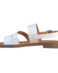 Sandalo da donna Vueva WD-425R03WHT bianco con tacco basso, vista laterale interna