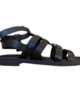 Sandalo da donna Vueva WD-425R25 311 BLK nero con tacco basso, vista laterale