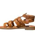 Sandalo da donna Vueva WD-425R25 311 cognac con tacco basso, vista laterale interna