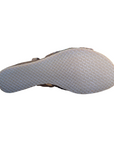 Sandalo da donna Vueva WD319R24 terra 311 cognac intrecciato con zeppa, vista suola
