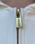 Yes Zee Felpa Donna Full zip In Punto Milano Cappuccio 1116 F001 0157 avorio - Dettaglio