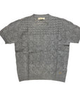Yes Zee Maglia manica corta Donna Glitter Lavorata 1398 M019 grigio - Vista Frontale