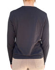 Yes Zee Maglietta Donna 1461 Brillantini - T-Shirt Nera Vista Posteriore