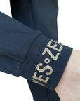 Yes Zee Pantalone Donna In Punto Milano 1115 P381 0801 Nero - Dettaglio Logo