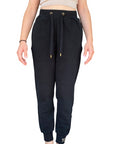 Yes Zee Pantalone Donna In Punto Milano 1115 P381 0801 Nero - Vista Frontale
