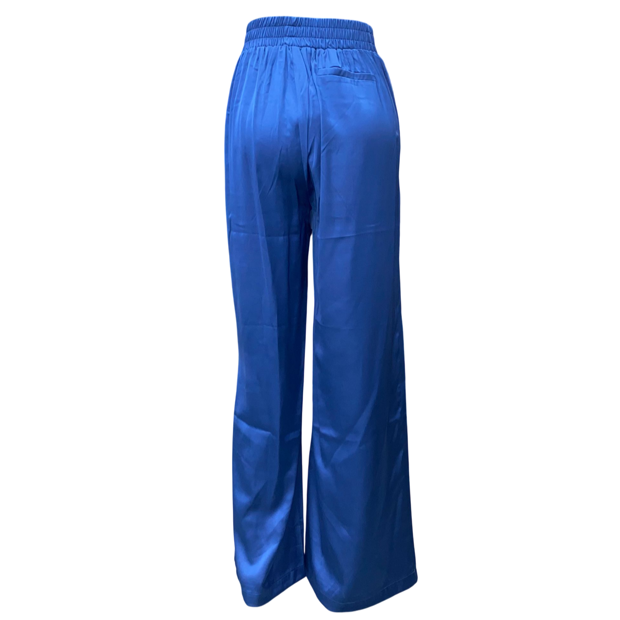 Yes Zee pantalone da donna morbido con coulisse in vita 1455 bluette